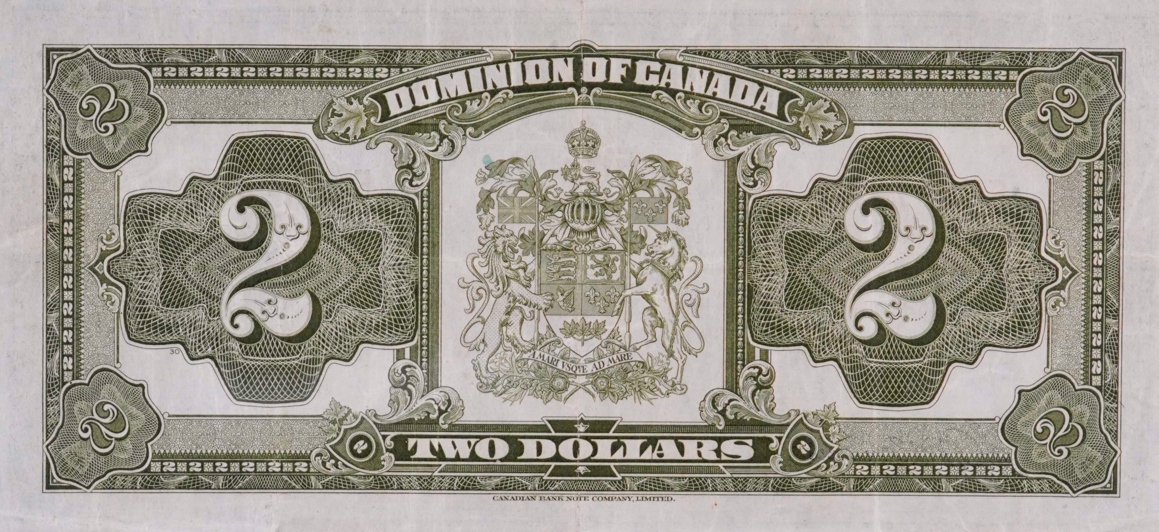 1923 - $2 - Duke of Windsor back