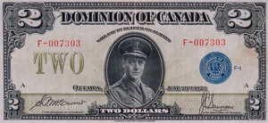 1923 - $2 - Duke of Windsor front