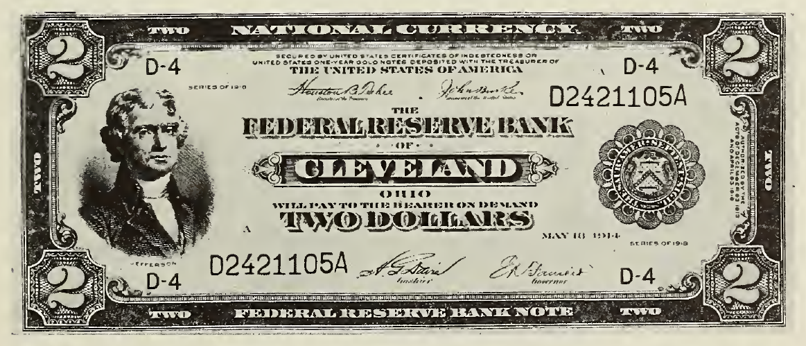 1918 - $2 - Jefferson front