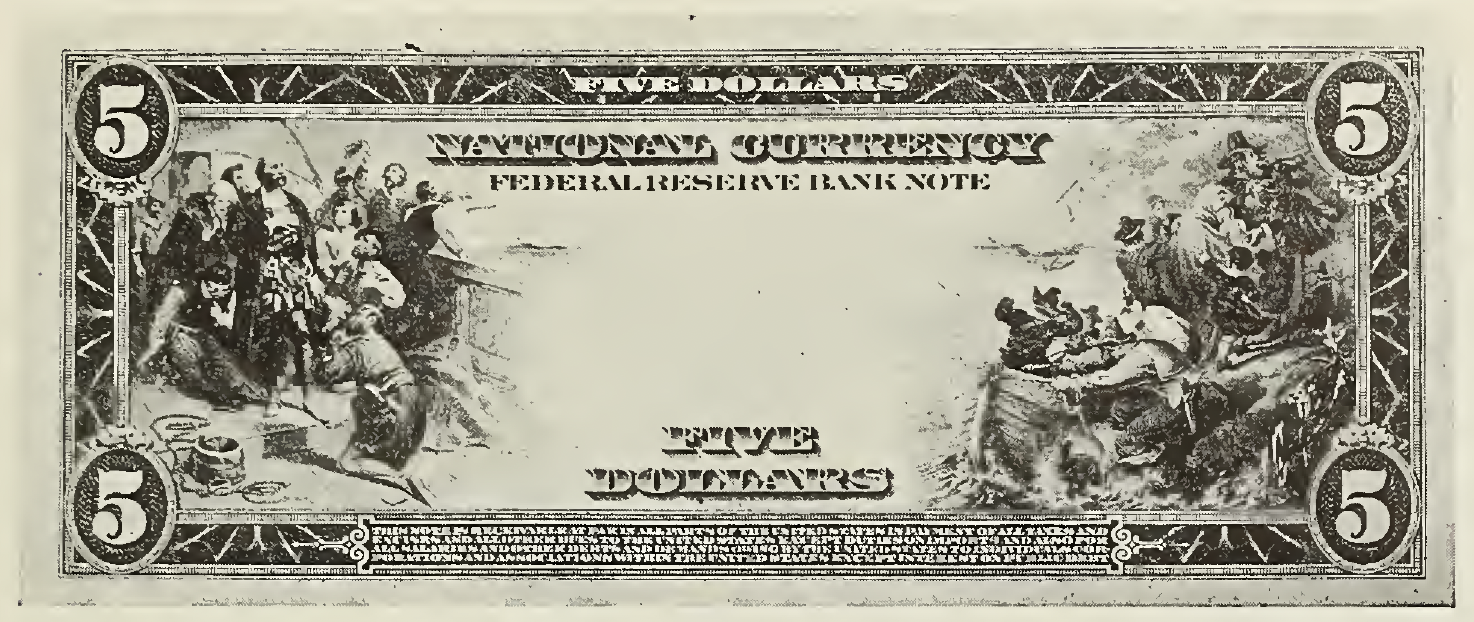 1914 - $5 - Lincoln - Design 2 back