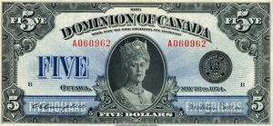 1924 - $5 - Queen Mary front