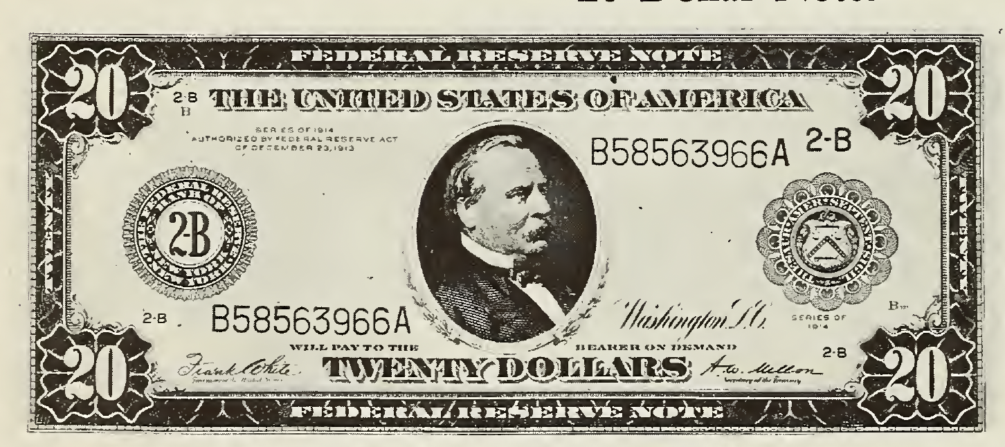 1914 - $20 - Cleveland - Design 2 front