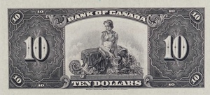 1935 - $10 - Princess Mary - Figure of Harvest back