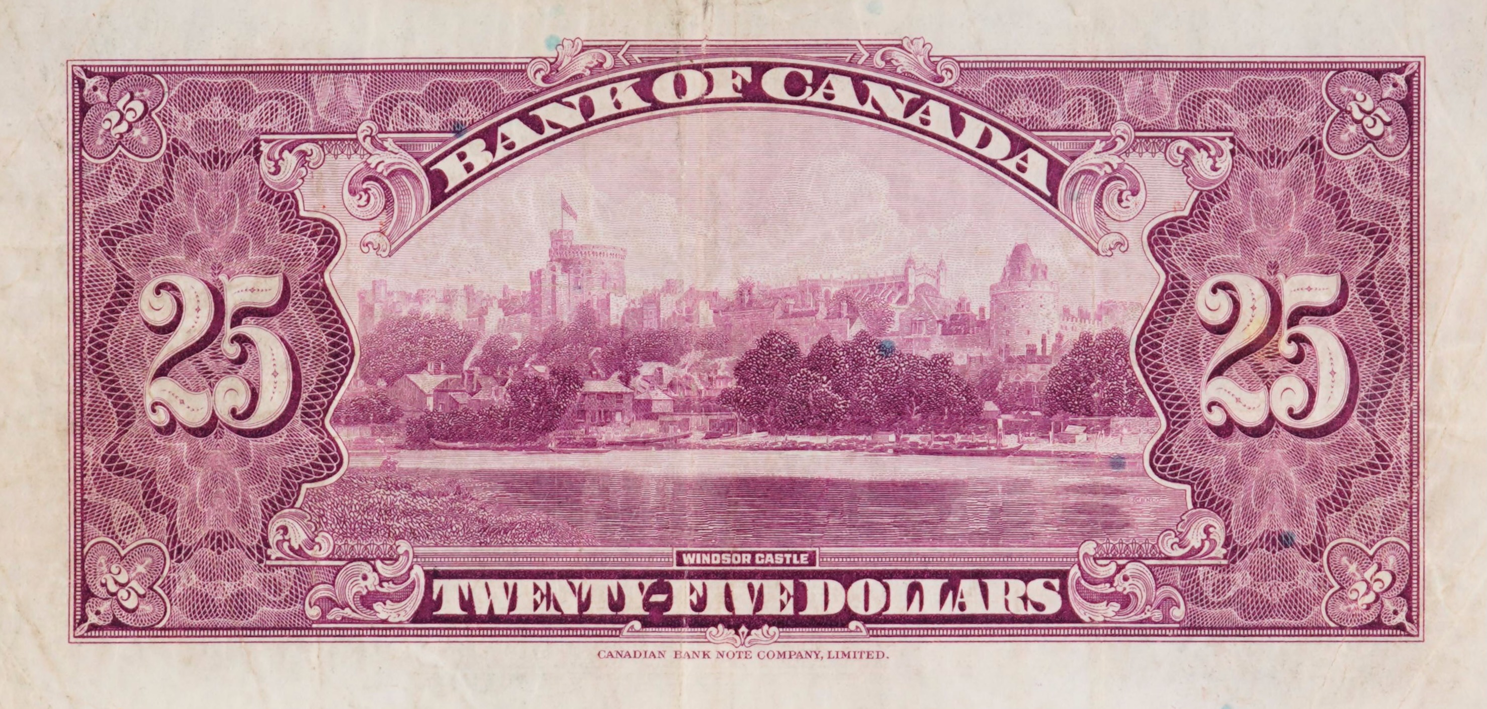 1935 - $25 - Silver Jubilee - Windsor Castle back