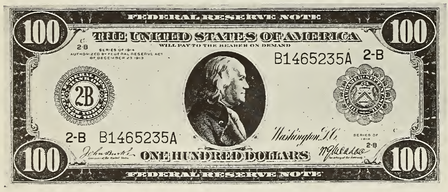 1914 - $100 - Franklin front