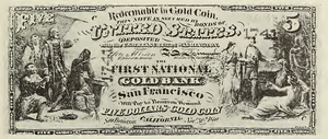 1870 - $5 - Columbus Sighting Land - Indian Princess front