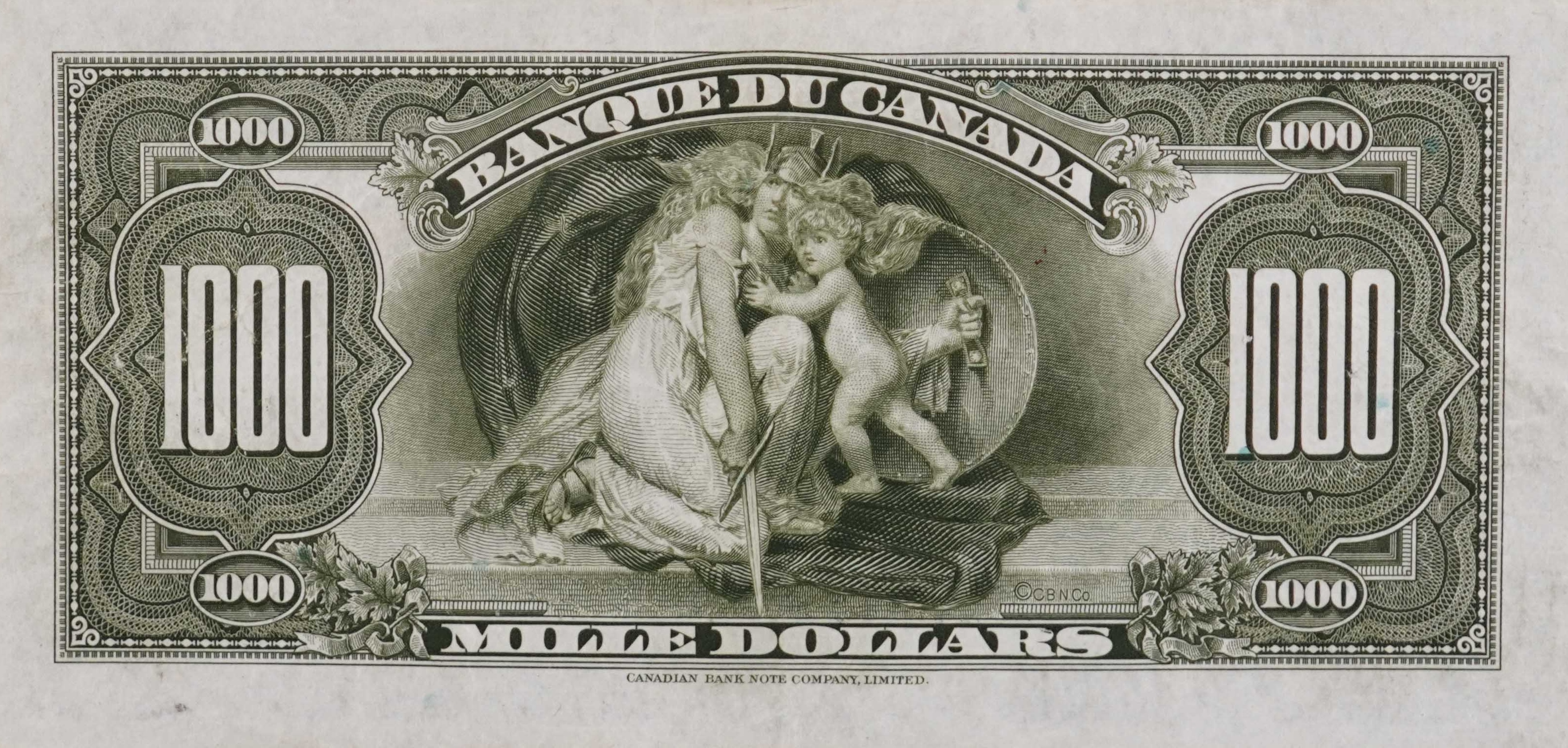 1935 -  Figure of Security - $1000 - Osborne / Towers - French back