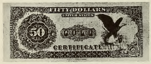 1882 - $50 - Silas Wright back
