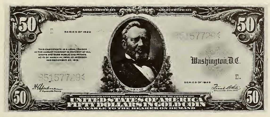 1913 - $50 - Grant front