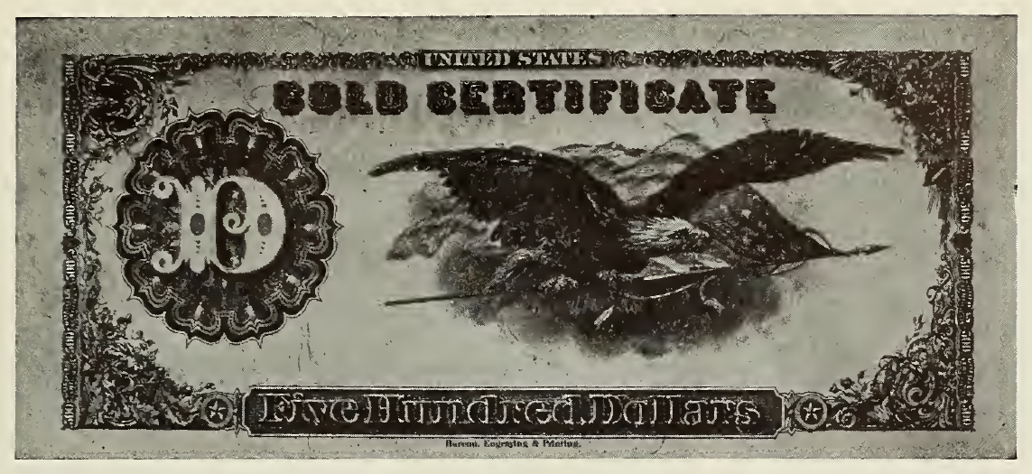 1882 - $500 - Lincoln - Design 3 back