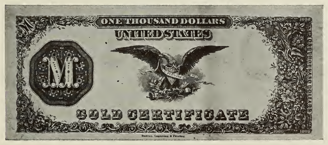 1882 - $1000 - Hamilton - Design 3 back