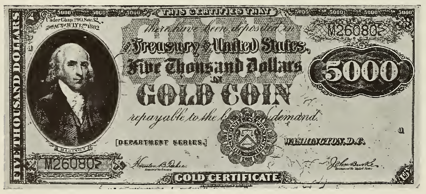 1882 - $5000 - Madison - Design 2 front