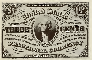 1864 - 3 Cent - Washington front