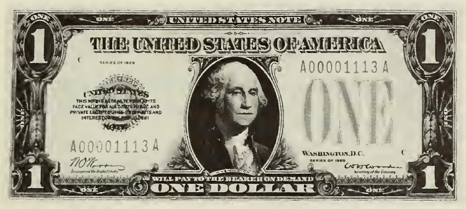 1928 - $1 - Washington front