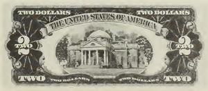 1928 - $2 - Jefferson - Design 1 back