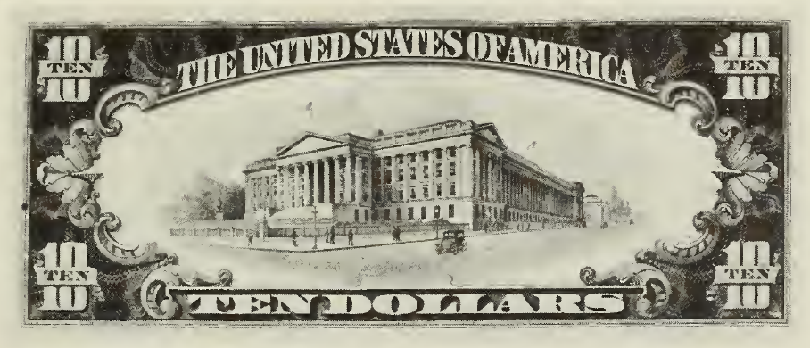 1953 - $10 - Hamilton - Design 3 back