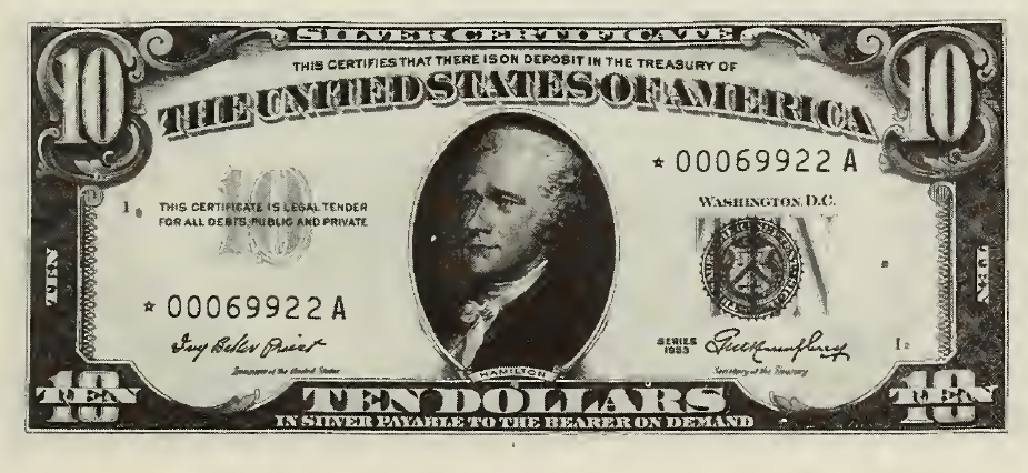 1953 - $10 - Hamilton - Design 3 front