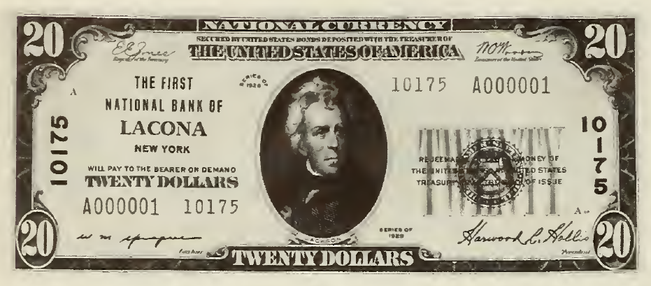 1929 - $20 - Jackson front
