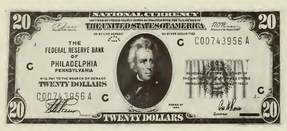 1929 - $20 - Jackson front