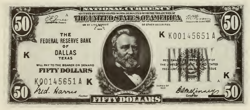 1929 - $50 - Grant front