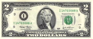 1976 - $2 - Jefferson front