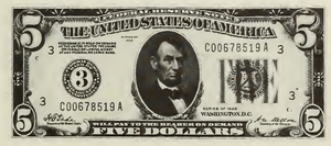1928 - $5 - Lincoln - Design 1 front