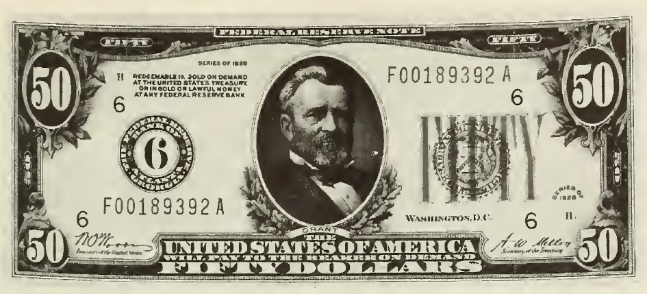 1928 - $50 - Grant - Design 1 front