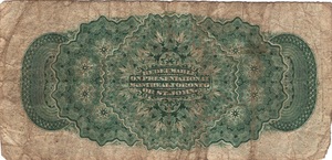 1870 - 25 Cent - Shinplaster back
