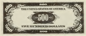 1928 - $500 - McKinley back