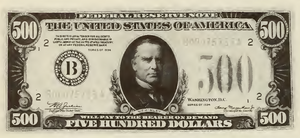 1928 - $500 - McKinley front