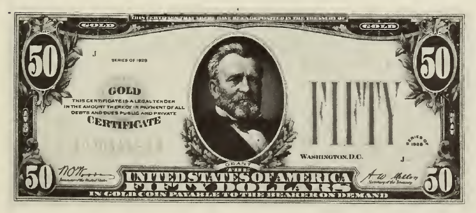 1928 - $50 - Grant front
