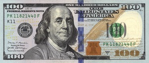 2009 - $100 - Franklin front