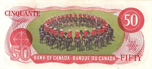 1975 - $50 - William Lyon Mackenzie King - RCMP Dome Scene back