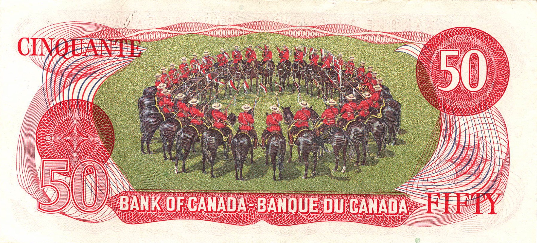 1975 - $50 - William Lyon Mackenzie King - RCMP Dome Scene back