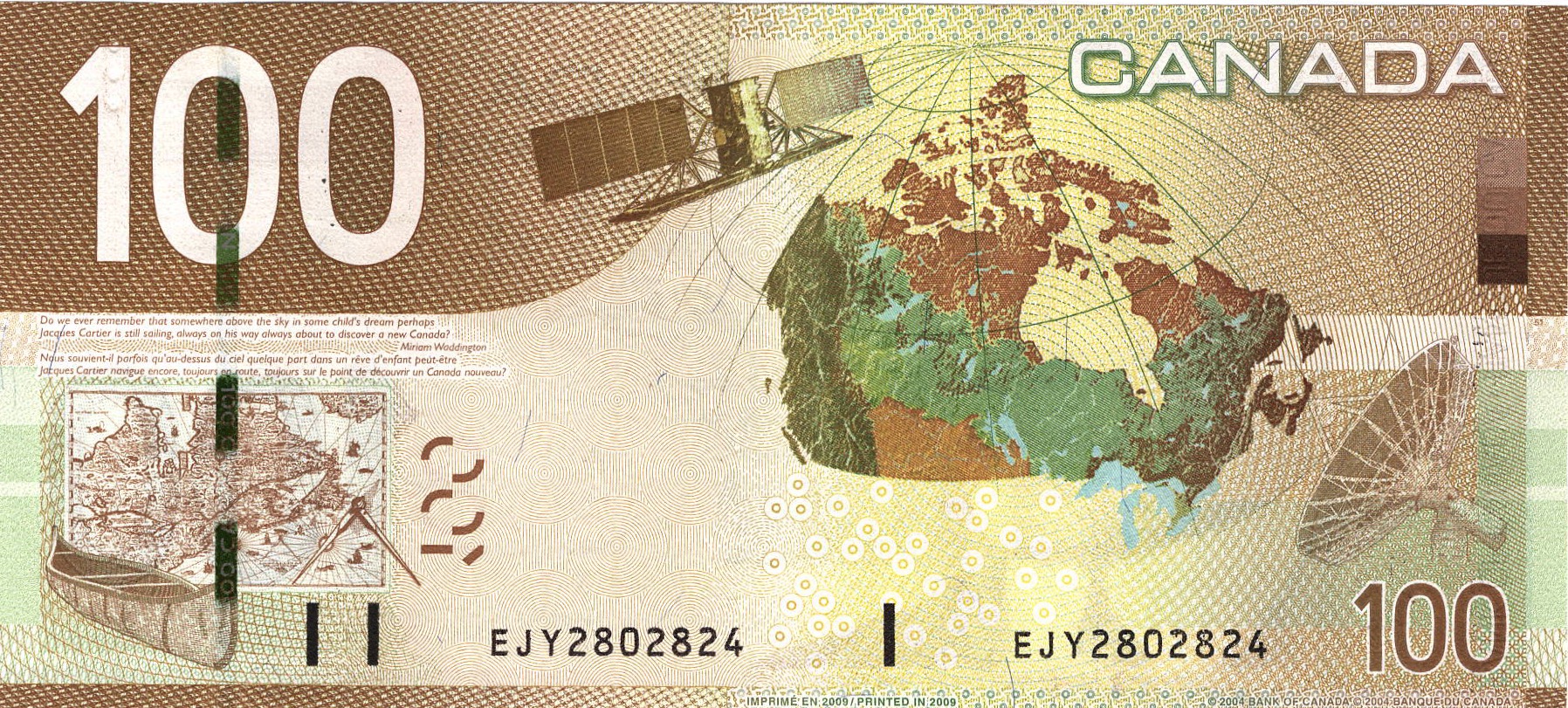 2003 - $100 - Sir Robert Borden - Exploration and Innovation back