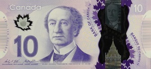 2013 - $10 - Sir John A Macdonald - United by Rail front