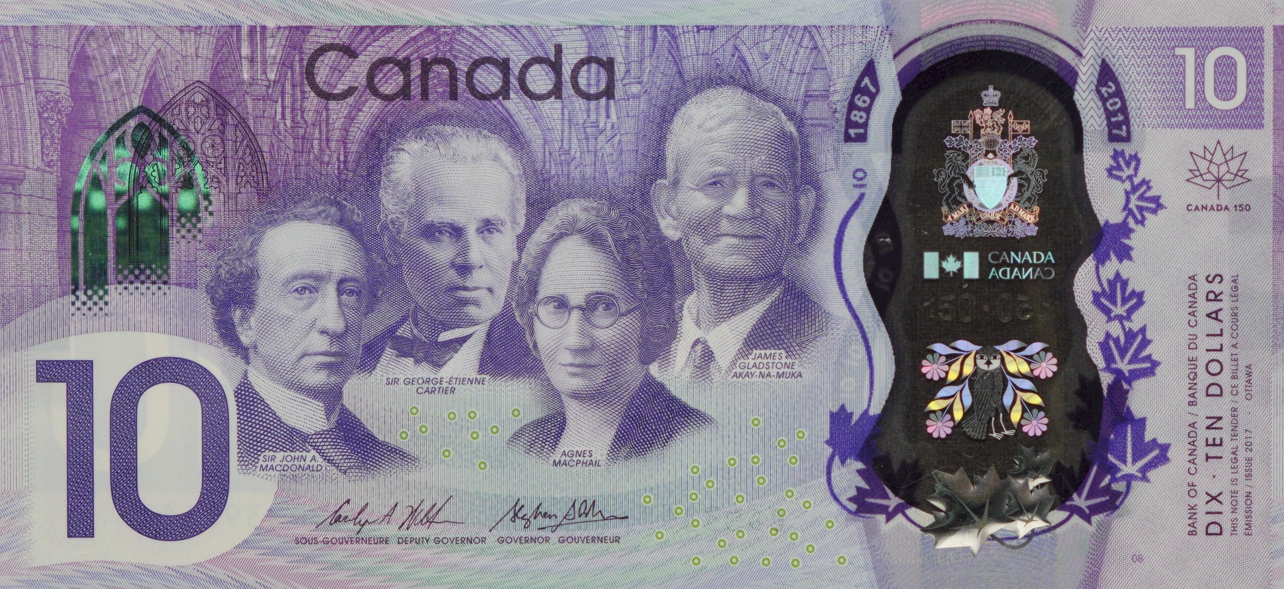 2017 - $10 - Canada 150 front