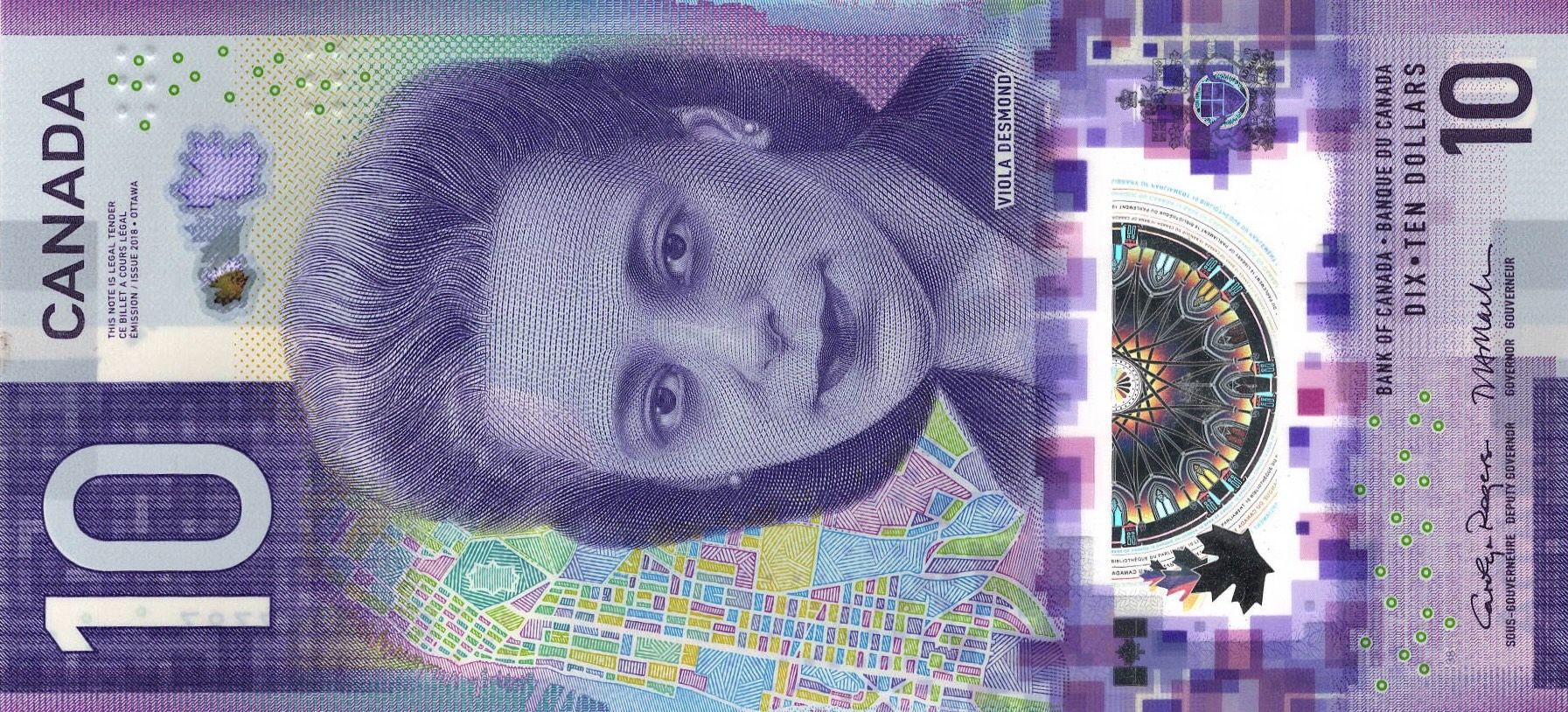 2018 - $10 - Viola Desmond - Human Rights Museum front