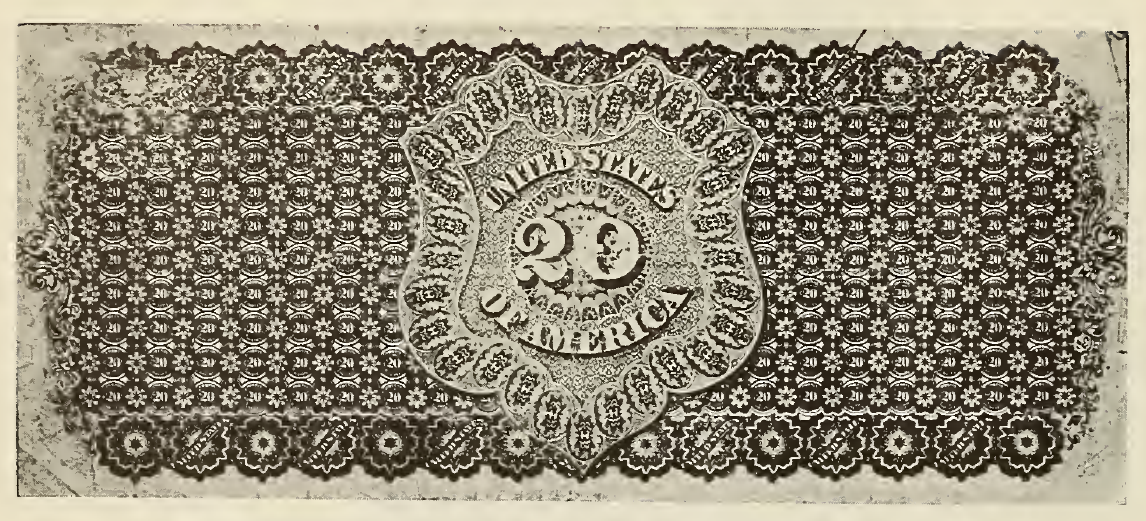 1861 - $20 - Liberty with Sword and Shield back