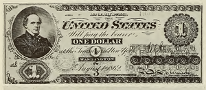 1862 - $1 - Salmon P. Chase front