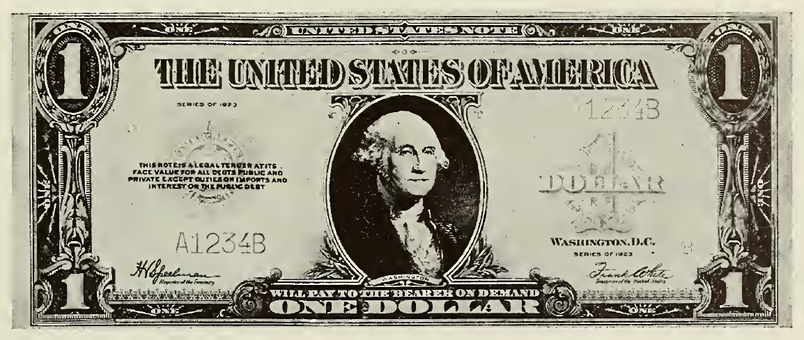 1923 - $1 - Washington front