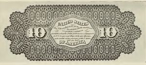 1862 - $10 - Lincoln - Art Figure back