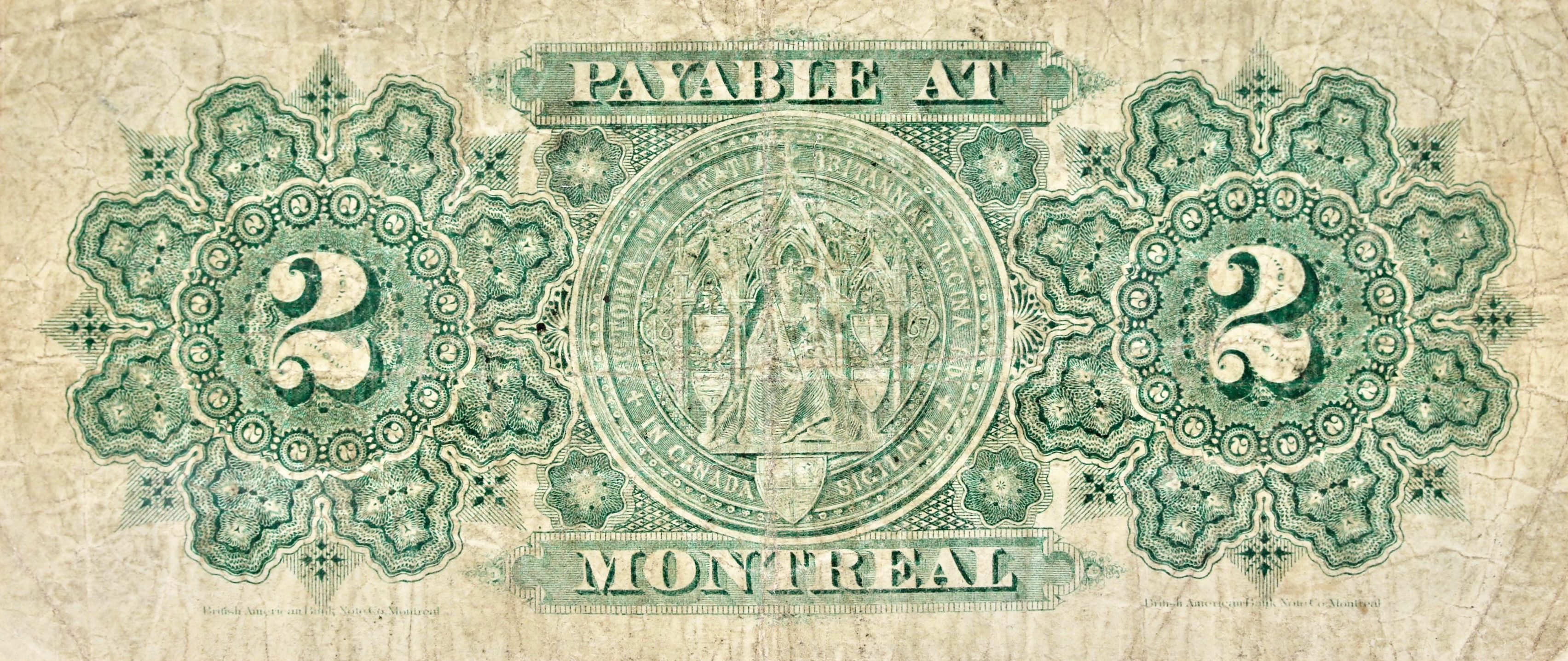 1878 - $2 - Earl Dufferin back