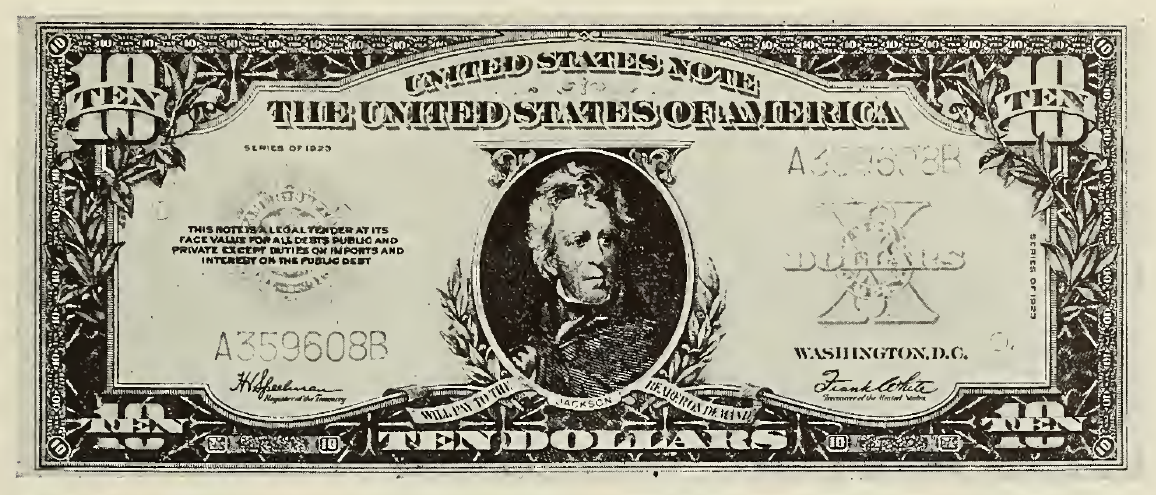 1923 - $10 - Jackson front