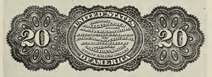 1862 - $20 - Legal Tender - $20 back