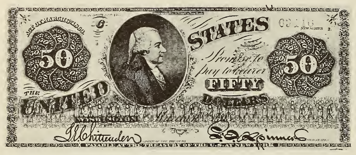 1862 - $50 - Alexander Hamilton front