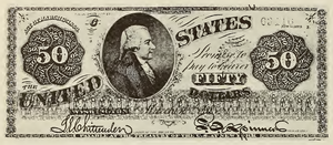 1862 - $50 - Alexander Hamilton front