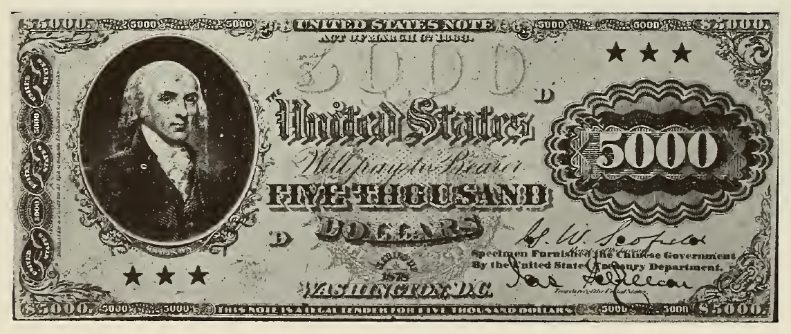 1878 - $5000 - Madison front