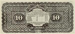 1863 - $10 - Salmon P. Chase back