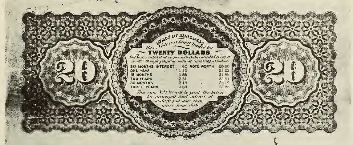 1864 - $20 - Lincoln back